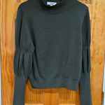 Derek Lam  Collective Women’s Olive Green Puff Sleeve Knit Sweater XL Photo 0