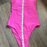 Shade & Shore  Women’s Pink High Cheeky One Piece Swimsuit Small 4-6 NWT Photo 10