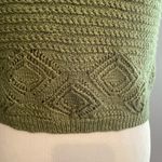 Be cool Olive Green Cottagecore Layering Knit Women's Tank Top Sweater Photo 1