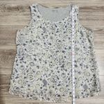 Coldwater Creek Plus Size 2X Gray Floral Print Sleeveless Semi-Sheer Top Women Photo 7