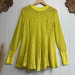 Free People mini dress or tunic top floral knit pleated XS Photo 0