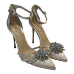 NEW Badgley Mischka Heels Violette Champagne Sparkling Embellishments size 6 Photo 0
