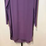 Soft Surroundings  Elegance Tunic Blouse Long Sleeve‎ Purple Plum Size Medium Photo 3