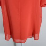 Worthington  Coral Layered Blouse NWT Size Small Coral Orange Blouse Photo 3