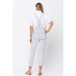 Judy Blue Women's Pinstripe White Boyfriend Casual Statement Overalls Size XL Photo 12