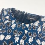 Thakoon Floral Wide Leg Jumpsuit Blue White Black Contemporary Size 4 Photo 3