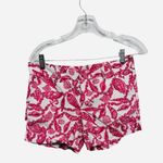 Lilly Pulitzer Jubilee Pink White Shell Anchor 100% cotton chino shorts size 0 Photo 0