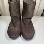 Lands' End Womens Brown Casual Suede 394102 Mid Calf Winter Boots Size 8 B Photo 1