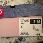 Pop Nude Pump Strappy Heels NWT Tan Size 8 Photo 1