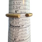 Madewell  Matte Gold Tone Hinged Cuff Bracelet Sitting at 6" Sleek Signed Photo 4