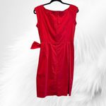 Nanette Lepore  Red Glass Wrap Faux Wrap Dress Size 4 Photo 2