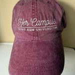 Adams Texas A&M University Vintage Style Burgundy Baseball Cap Hat Campus Wear Photo 0