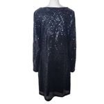 City Chic  Long Sleeve Black Sequin Sheath Dress Size XL NWT Sequin Formal Dress Photo 1