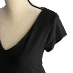 J.Crew NWT- Black v neck top, Short sleeves, fully lined, brand new, size small Photo 2