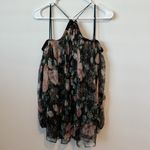 Zimmermann Zimmerman Floral Halter Sheer Metallic Silk Blend Blouse Size: 1 Photo 5