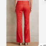 Elevenses Anthropologie Eleveneses orange Linen Pants Photo 1