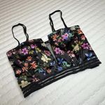 Victoria's Secret Victoria’s Secret Very Sexy Black Floral Bustier Longline Bra XS Extra Small Photo 8