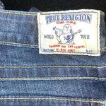 True Religion Y2K Hi-Rise Boot Cut Blue Jeans Mini Sequin Logo Size 27 Photo 4