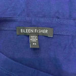 Eileen Fisher  Blue Long Sleeve Midi Shift Dress Sustainable Organic Size XS Photo 4