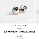 Anthropologie Juwas 3D Celestial Moon & Star Earrings Photo 1