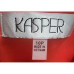 Kasper Women's Orange Blazer Jacket Size 10P Two Button Tailored Fit Photo 9