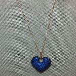 Blue Zircon Lovely Heart Shape Pendant Necklace Photo 3