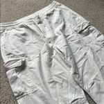 Aerie Cream High Rise Wide Leg Cargo Pants Photo 1