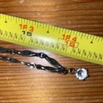 Designer Two Tier Gunmetal Discs Jerusalem Cross Red Stone & Rhinestone Necklace Black Photo 8