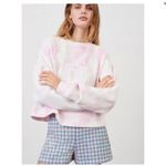 Maje  Logo Pink Tye Tie Dyed Sweatshirt Size 1/S Photo 1