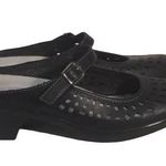 Easy Street Comfort Wave Chicago Faux Black Leather Slip On Mary Jane Clogs 6M Photo 0