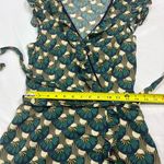 NAF NAF Green and Cream Patterned Mini Dress Black Size 36 Photo 3