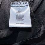 Brandy Melville John Galt Women's Black Long Sleeve Button Down Satin Top Photo 3