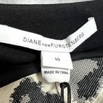 Diane Von Furstenberg  Emma Pencil Skirt Leopard Black Ivory 10 NWT Photo 2