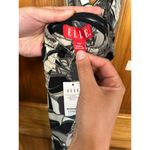 Elle NWT Women XS 12x49 Halter Neck Maxi Dress Summer Floral Abstract Black Photo 6