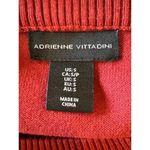 Adrienne Vittadini  Sweater Womens S Rust‎ Red Knit Boat Neck Ribbed Detail Photo 7