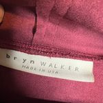 Bryn Walker  Faux Suede Pocket‎ Poncho Tunic Top Size S Porto Burgundy Photo 2