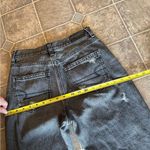 American Eagle Faded Black Distressed Denim Mom Jean Size 0 Regular Photo 10