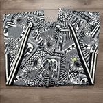 Farm Rio  Adidas Tiro Wide Leg Track Pants Tropical Print Black White Size XS Photo 6