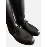 Givenchy  Black Rubber Eva Chain Boots Size 8.5 Photo 4