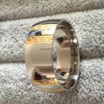 The Great  Wall Silver Stainless Steel Ring Photo 3