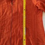Westbound  Blouse Blazer Women's 1X Orange Pleated Long Sleeve Photo 8