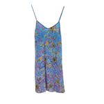 Hemant and Nandita Slip Dress Mini Floral Print Viscose Blue Size XS Photo 2