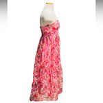 Wonderful Waltz Pink Floral Print Strapless Bustier
Maxi Dress Size Large Photo 6