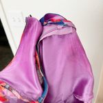 City Chic [] Blue Purple Abstract Floral Print Stained Glass Maxi Dress Sz 20 / L Photo 9