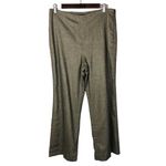 Talbots  Petite Brown Tweed Wool Straight Dress Pants 12 Photo 2