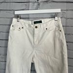 Ralph Lauren Lauren Jeans Co White Straight Leg Y2K Jeans Size 6 Low Rise Preppy Photo 4