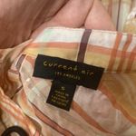 Anthropologie  current air plaid structured ruffle organza peasant top sz S Photo 3