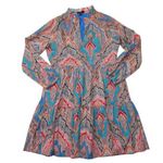 J.Crew NWT Tiered Popover in Ratti® Mediterranean Paisley Print Cotton Dress S Photo 0