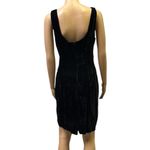 Rampage Crushed Velvet Vintage  Black Zip Back Sleeveless Mini Dress Juniors 11 Photo 4