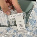 Altar'd State Women Light Blue Mini Floral Sleeveless Coquette Romper Size XS Photo 3